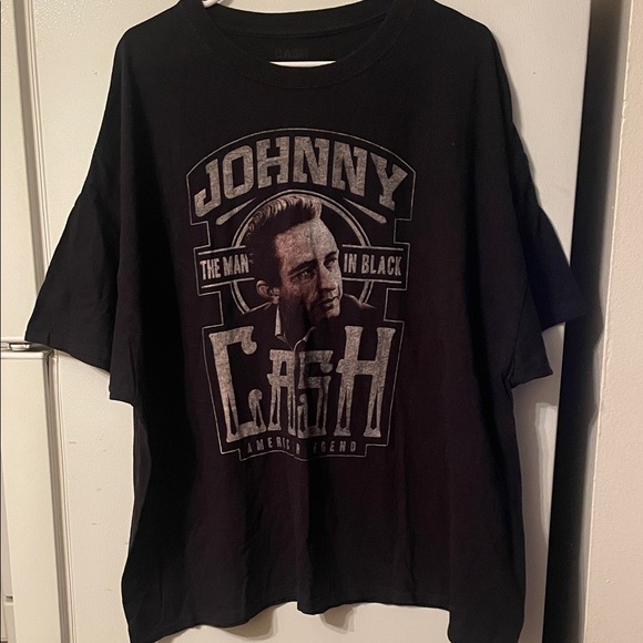 Johnny Cash 3XL 100% Cotton The Man In Black Graphic T-Shirt - Picture 1 of 4